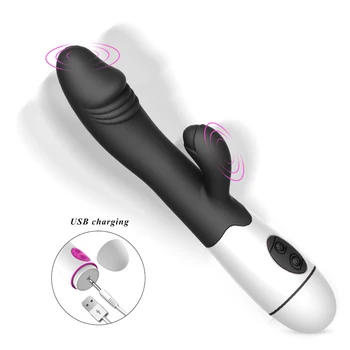 Rechargable Trušu Vibrators Sievietes, Sievietes 30 Ātruma Reālistisks Dildo Vibratoru Maksts Orgasms, Klitora Stimulators Pieaugušo Seksa Rotaļlietas
