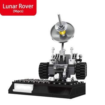 Tehnikas Kosmosa Sērija Satelītu Space Shuttle Lunar Rover Raķešu Modeli, Rotaļlietas Bērniem, Bērnu Dāvanas Pilsēta Buidling Bloki Rotaļlietas