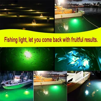 Lukturītis lanterne 12V led gaismas LED Zemūdens Zvejas Gaismas IP68 Ūdensnecaurlaidīga Lures Fish Finder Lampas Zvejas Gaismas Nozvejas zivis