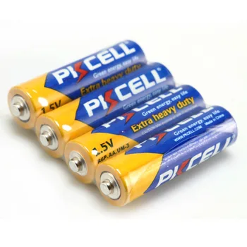 24pcs PKCELL Pilas AA Baterijas R6P Cinka Oglekļa Baterias AA 1,5 V Super Heavy Duty 2A vienreizējai Lietošanai Sausās Baterijas