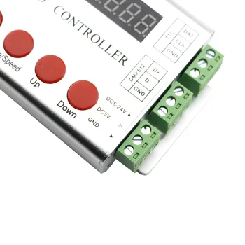 1000D led pikseļu kontrolieris SD kartes programmas 2048pixels RF dmx kontrolieris konsoles TM1809 WS2811 ws2801 WS2812 DMX led lentes