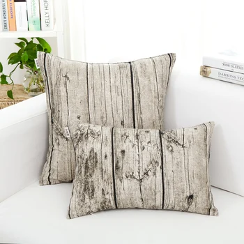 30x45/45x45cm Retro koka graudu kokvilnas veļa spilvens segums atzveltni mest spilvens gadījumā dīvāns jostas spilvena segums sadzīves dekori