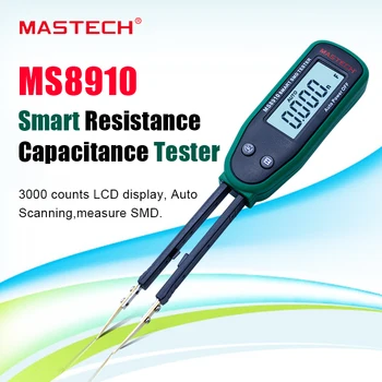Multimetrs MASTECH MS8910 SMD Auto identificēt Pretestības testeri kapacitātes mērītājs diode tesing smart scan