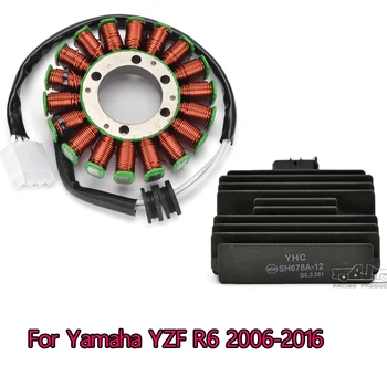 Statora Tinums 12V Regulators Taisngriezis Par Yamaha YZF R6 YZFR6 YZF-R6 2006 2007 2008 2009 2010 2011 2012 2013 2016