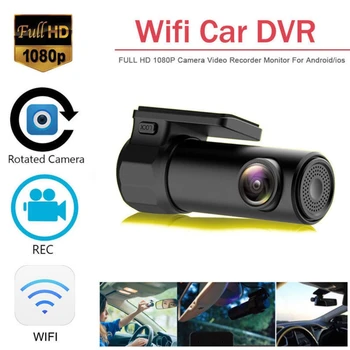 VODOOL Smart WiFi Automašīnas DVR Kamera 5MP Full HD 1080P Braukšanas Video Ieraksti Dashcam 170 Platleņķa Nakts Redzamības Bezvadu Dash Cam