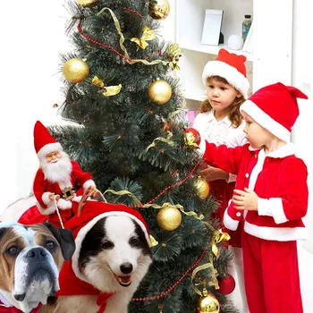 S-XXL Suņu Apģērbu Ziemā Silts Pet Suns, Jaka, Mētelis Ziemassvētku Apģērbu Santa Cosplay Apģērbs Mazs Vidējs Liels Suņu Aksesuārs
