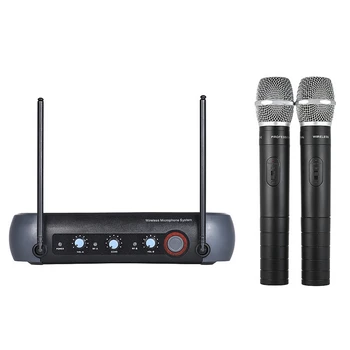 V900 Bezvadu Mikrofons, 2 Kanāli Sajaukšanas Funkcija KTV Profesionālais Mikrofons Mājas Karaoke Sistēma