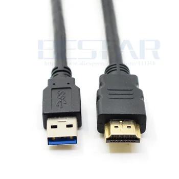 Automašīnas Paneļa Flush Mount USB3.0&HDMI Sieviešu un Vīriešu USB A-tipa+ HDMI-saderīgam Sieviešu porta uz USB A-tipa vīrietis + HD Vīriešu Spraudni