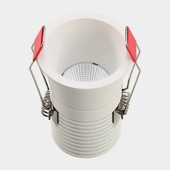 Apļveida Anti Glare Aptumšojami COB LED Downlights 5W/7W LED Griestu salona Apgaismojums Siltā Auksti Balta Fona Lampas, Iekštelpu Apgaismojums