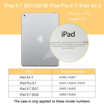 BENTOBEN Lietā par iPad Air 2/iPad 9.7 2017/2018/Pro 9.7 