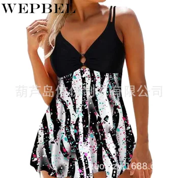 WEPBEL Sieviešu Tankini Uzstādīt Peldkostīmu Peldēties Uzvalku Peldkostīmi, Bikini, Monokini Beachwear Plus Izmērs S-5XL