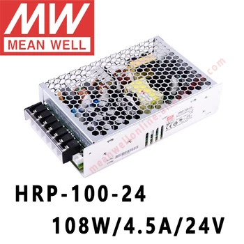 Ir Labi, HRP-100-24 meanwell 24V/4.5/108W DC Viena Izeja ar PFC Funkcija ir pārslēdzama Strāvas Piegādes interneta veikals