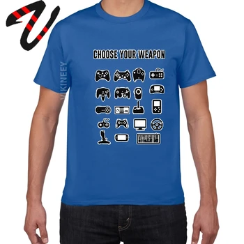 Izvēlieties Savu Ieroci Spēlētājs Jaunums, Video Spēles, Ironiski Mens Smieklīgu T Kreklu Spēle Kontrolieris streetwear Gadījuma T-Krekli Vīriešiem