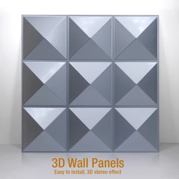 30cm 3D flīžu panelis pelējuma ģipša 3D sienas uzlīmes, viesistaba, tapetes, sienas Ūdensizturīgs Vannas istaba Virtuves trīsdimensiju sienas