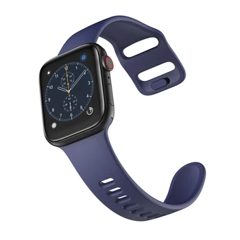 Sporta Silikona siksniņa Apple skatīties joslas 44mm 40mm pulseira Apple skatīties 6 se 5 4 3 2 1 watchband aproce iWatch band 42mm 38mm