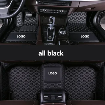 Kalaisike Pasūtījuma LOGO automašīnas grīdas paklāji Audi visiem modelis A1 A3 A7 A8 A4 A5 S5 S6 S7 S8 R8 Q7 S3 TT SQ5 A6 Q3 Q5 SR4-7 automašīnas stils