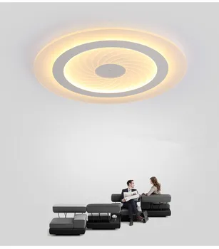 2016 modernu LED Griestu lampas akrila Ultrathin Dzīvojamā Istabā griestu lampas guļamistabas Dekoratīvais abažūrs Lamparas