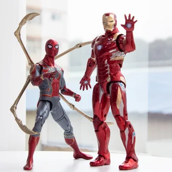 Marvel Varonis Ziemas Karavīrs Rīcības Attēls Modelis Avengers Liekami Kolekcijas Rotaļlietas Dzelzs Vīrs Spiderman Galda Dekorēšana Kolekcijas Rotaļlietas