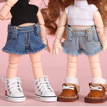 OB11 bērnu apģērbu 1/12 BJD drēbes PĢS molly obitsu11 valkājamas modes džinsa bikses leļļu apģērbs bikses lelle, rotaļlietas piederumi