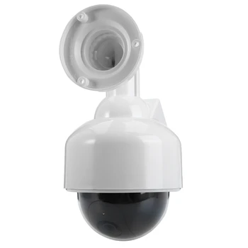 360° Fake Dummy Drošības Kameras CCTV Ar Mirgojošām LED Gaismas Dome Iekštelpu/Āra
