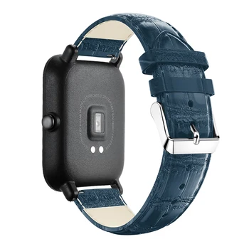 20mm Ādas Watchband Delnas Siksniņu, lai Xiaomi Huami Amazfit Rkp Lite/VTN 42MM/GTS Smart Watch Band Aproce Nomaiņa Correa