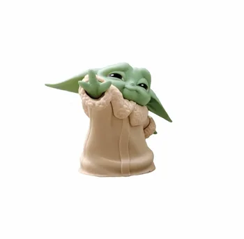 Hasbro 4-6cm, Ka Mandalorian Bērnu Yoda Rīcības Attēls Modeļa Rotaļlietu Q Versija 5gab Bērniem Dāvanu