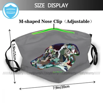 Cool Dizainu Aizsardzības Itāļu Kurts Sejas Maska Iedomātā Unisex Auduma Sejas Maska Ar Mutes Filtri