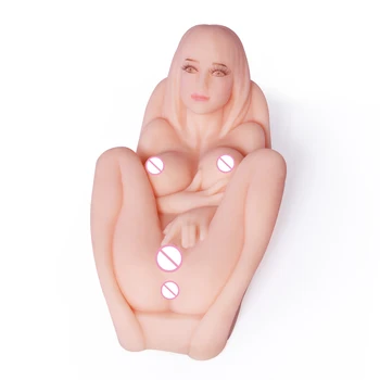 Nekustamā Medicīniskā Silikona Seksa Rotaļlietas Vīriešiem Vīriešu masturbācija pieaugušo rotaļlietu spilgti lelle Nekustamo Maksts, Anālais Mīksto Saspringts Incītis Pieaugušo Rotaļlietas
