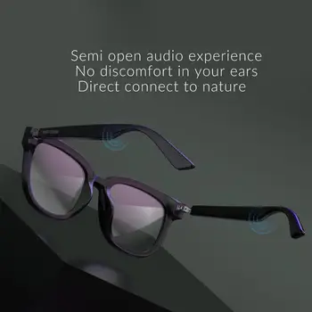 AIKSWE VIEDĀS BRILLES Bluetooth 5.0 Anti-zila Gaisma Brilles, Touch Bezvadu Stereo Mūziku, Izmantojot HD Mic PK HUAWEI X MAIGU MONSTER