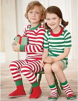 Jaunā pavasara bērnu apģērbu komplekti, no kokvilnas meitene Ziemassvētku apģērbu zēnu uzvalki, bērnu pidžamas komplekts ar garām piedurknēm bērnu apģērbu sleepwear