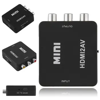 Mini 1080P HDMI Composite, lai RCA Audio-Video AV CVBS Pārveidotāja Adapteris HDTV