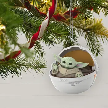 Anime Jaunu Star Wars Bērnu Yoda Gudrs Yoda Bērnu Kapsula ar Mandalorian Lelles, Rotaļlietas, Dāvanas, Kulons Bērniem Ziemassvētku Dāvanas