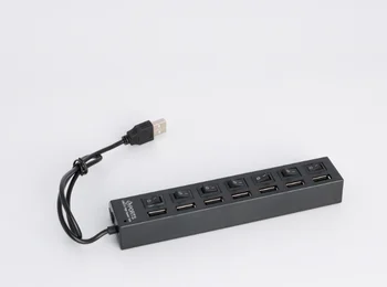 Lego Gaismas Sastāvdaļas Akumulatora kaste ar usb portu lego un pin led light komplekts Septiņas Port USB Hub Mazo Sadalītāja Maiņa dropship
