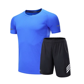 Sporta apģērbs, vīriešu darbojas komplekti sporta tērps vīriešu šorti+t divas-gabals, kas sporta joggers mācību treniņtērpi darbojas sporta