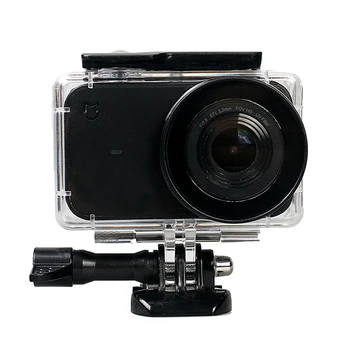 6 1 Kameru Piederumi Komplekts, Waterproof Case+Pusē Aizsargātu Rāmis+Silikona Gadījumā+Objektīva Vāciņu Gadījumā Mi Jia Mini 4K Cam