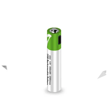 JAUNAIS 1,5 V AAA USB lādējamu 550 mWh li-ion baterijas AAA Tālvadības bezvadu pele + Kabelis