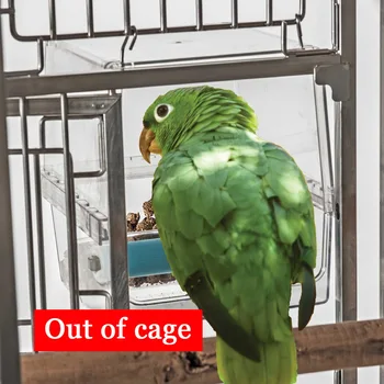 CAITEC Papagailis Noplūde Pierādījumu Barības Lodziņā Grūts, Izturīgas Bite Izturīgi, Piemērots Vidēji Lieliem Putniem nerodas Atkritumi, Barošanas Risinājums