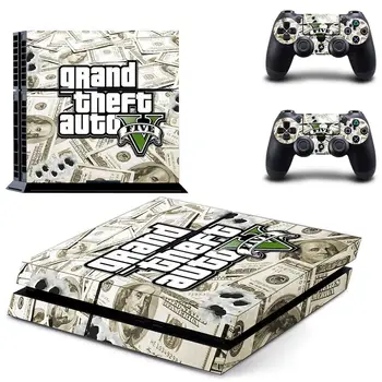 Grand Theft Auto GTA 5 PS4 Uzlīme Play station 4 Ādas PS 4 Decal Uzlīmes Vāks PlayStation 4 PS4 Konsoles & Kontrolieris Ādas