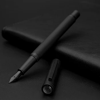 Augstas kvalitātes klasiskā fountain pen augstas kvalitātes biznesa pildspalvu metāla paraksts fountain pen EF0.4 F0.5 Pielāgotu Logo Dāvanu