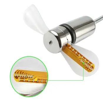 Ingelon mini usb fan LED Pulkstenis Atdzist Krāsains vai Temperatūras Displejs Ventilatora Regulējams USB Sīkrīku PC power bank LED USB Ventilators