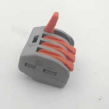 100GAB 4 Pin PCT-214 Universāla kompakta vadu vadu savienotājs vadu spaiļu bloks ar sviru