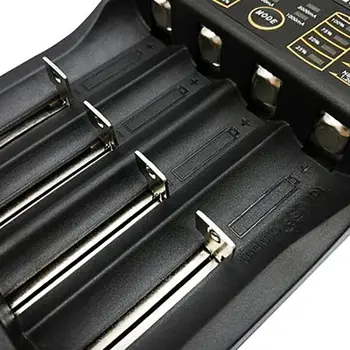 Liitokala Lii-402 Micro USB DC 5V 2A 4Slots 18650/26650/16340/14500 Akumulatora Lādētājs litija, NiMH baterija 3,7 V AA AAA SC