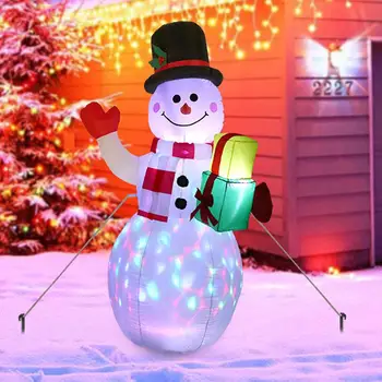 LED Izgaismotais Piepūšamās Sniegavīrs Gaisa Sūknis, Nakts Lampas, Ziemassvētku Rotājumi Milzu Santa Claus ar Kruķiem Ziemassvētki Aksesuārus Apdare