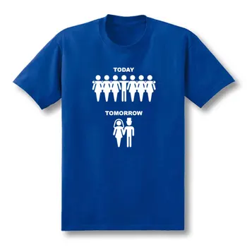 2019 Jaunas Smieklīgi Precējies Print T-krekls Vīriešiem Šodien, Rīt Dāvanu Vīrs Gadījuma Īsām Piedurknēm Kokvilnas Tee Krekli Vīriešu Tops