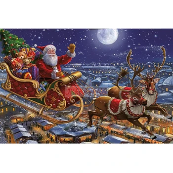 5D Dimanta Krāsošana Santa Claus Dimanta Mozaīkas Ziemassvētku Dimanta Izšuvumi Ziemas DIY Pilnu Kvadrātveida, Apaļas Cross Stitch Mājas Dekoru