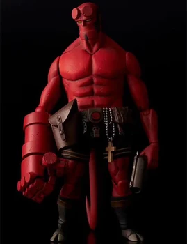 18 cm Hellboy Tūkstoši Vērtības Apmācību Hellboy PVC 1/12 Mēroga Rīcības Attēls Modelis Rotaļlietas Lelle Dāvanu