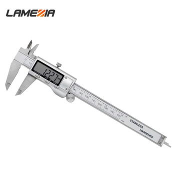 LAMEZIA 0-150mm Digitālo Nerūsējošā Tērauda Suportu Elektronisko Pachymeter Precizitāti Metriskās Saruna Pachometer Rīki