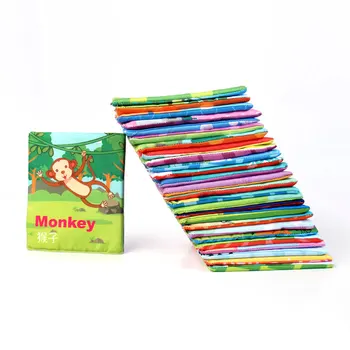 Bērniem Audums Grāmatas Alfabēta Burti Montessori Kartes Rustle Skaņas Zīdaiņu Grāmatu Izglītojošas Rotaļlietas