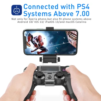 Par Playstation 4 Handgrip Regulējams Gamepad Kontrolieris Klipu Turiet Stāvēt Ar OTG Kabeli un Tālruņa Turētājs Multi-telefoni