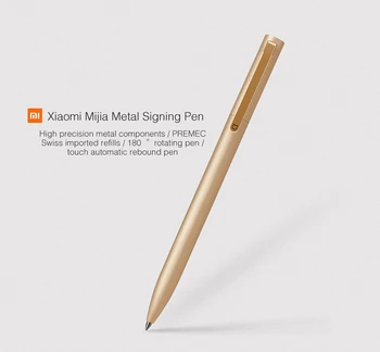 Sākotnējā Xiaomi Mijia Metāla zīmju Pildspalva 0.5 mm MI Parakstīšanas Pildspalvu PREMEC Gluda Šveice Piepildīt MiKuni Japāna Tintes